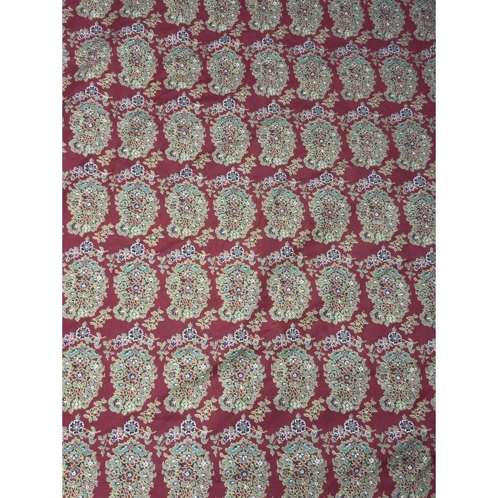 Pottery Barn Greta Bhotah Duvet Cover KING Red Paisley Cotton Linen Blend Boho